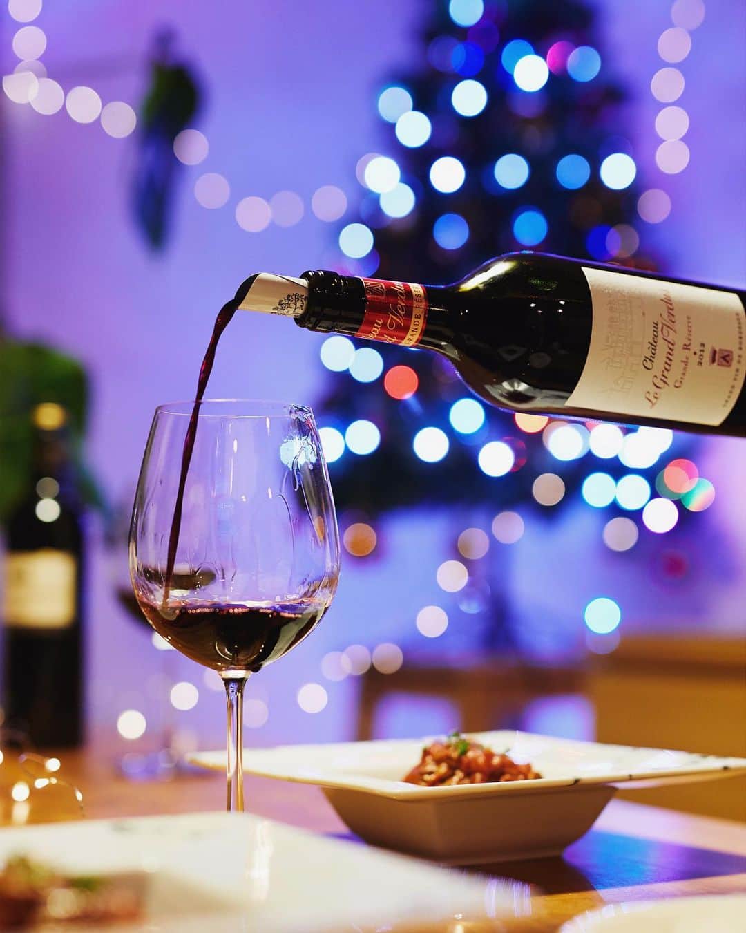 Najiiのインスタグラム：「Merry Christmas - #bordeauxwine #winelovers #tablephoto #winistagrammer #ボルドーワイン #ボルドー #wine #dinner  @Bordeauxwinesjp #PR」