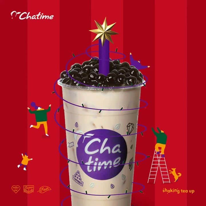 Chatime公式のインスタグラム：「🎁Happy Christmas 2019🎄✨ . . みなさまにとって素敵なクリスマスになりますように…😊💕💕 . . #スイーツ部  #タピオカ #タピオカミルクティー #タピオカ巡り #cafe #タピオカ巡り #台湾カフェ #ドリンク #タピる #followme #渋谷カフェ #milktea #たぴおか #instafood #instagood #chatime  #渋谷 #タピオカ中毒 #タピオカグラム #タピオカ部 #タピオカ巡り #タピオカグラム #タピオカ中毒#タピオカドリンク #タピ #タピ活 #タピオカ好き」