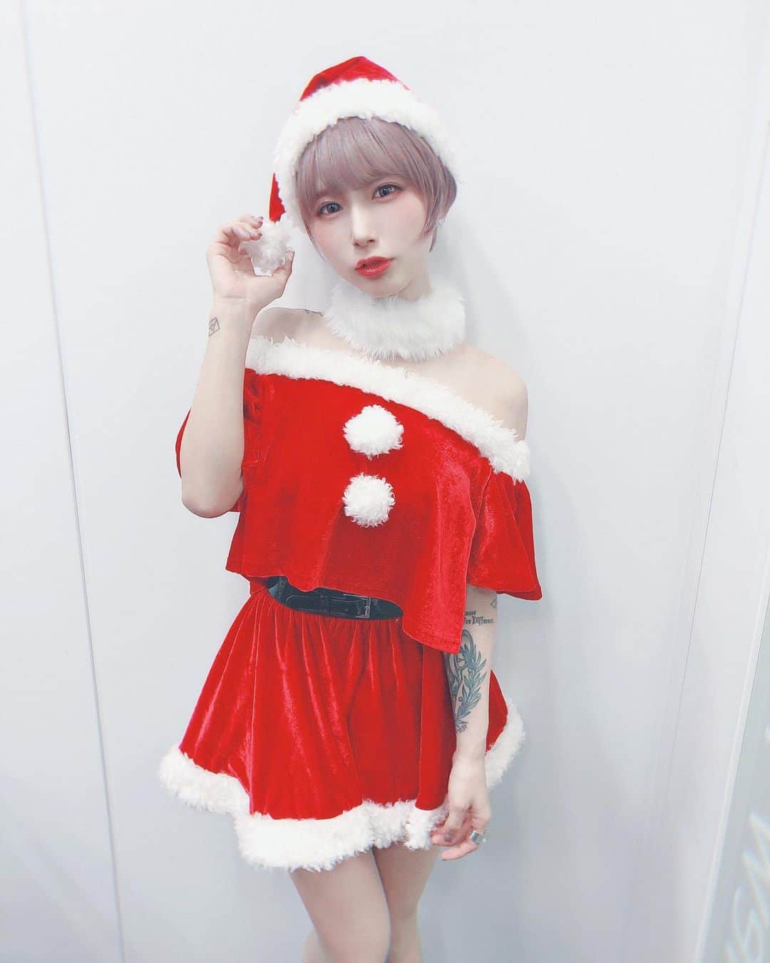 病夢やみいのインスタグラム：「サン  #タコス#タコス#サンタコス #tattoo#armtatto#tattoogirl」