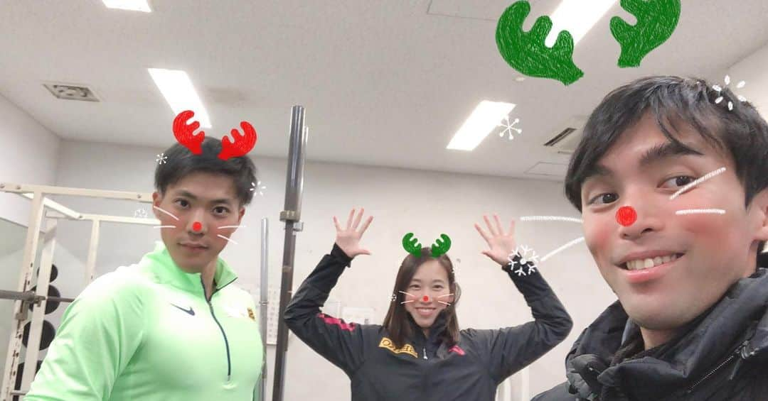 福島千里のインスタグラム：「: メリークリスマス🎄🎁🎄 おかえりなさい✈︎」