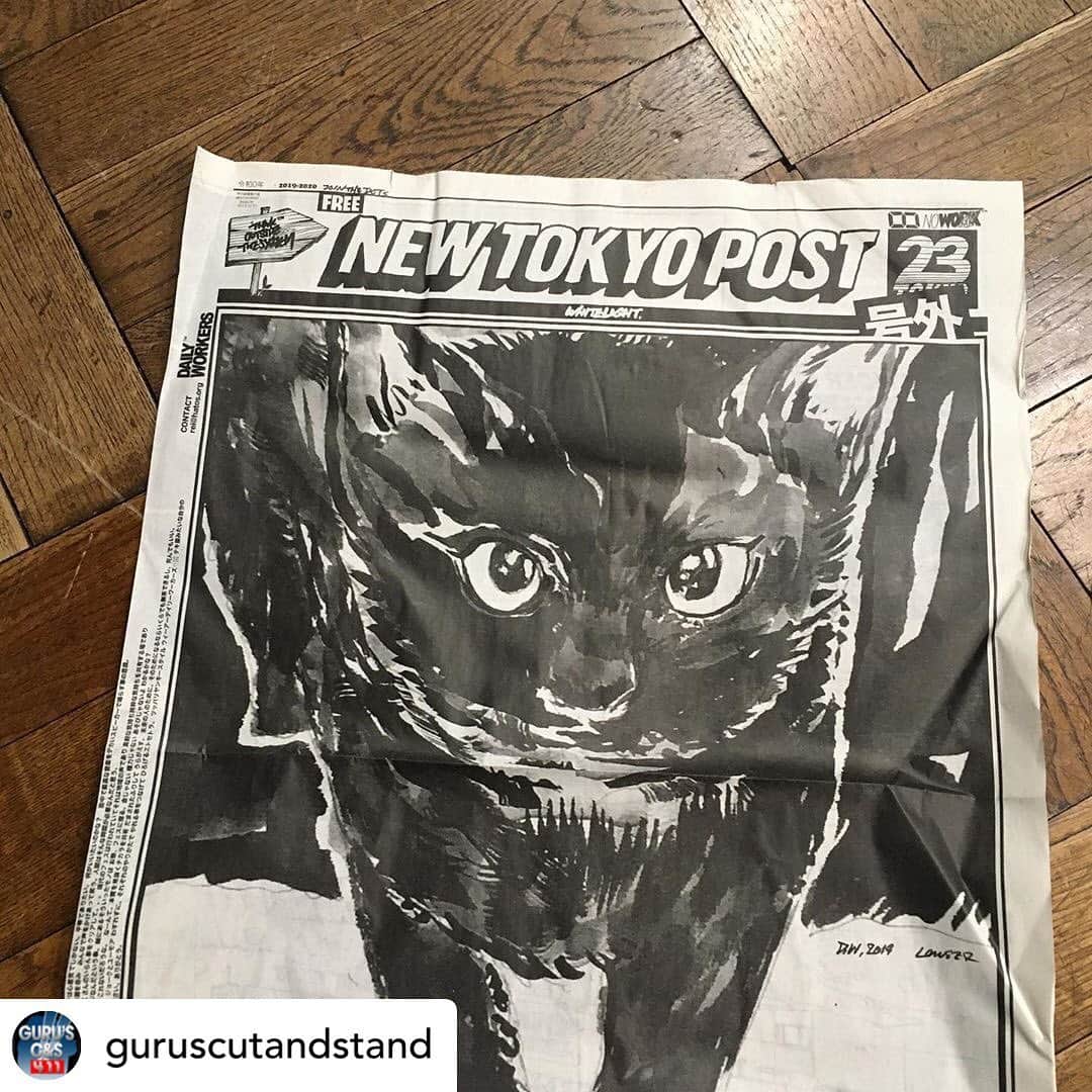 クーピーのインスタグラム：「Posted @withrepost • @guruscutandstand “NEW TOKYO POST”  中ページも✏️📝💥💥 Guru’s でも配布中❗️ www.gurus-cut.com」