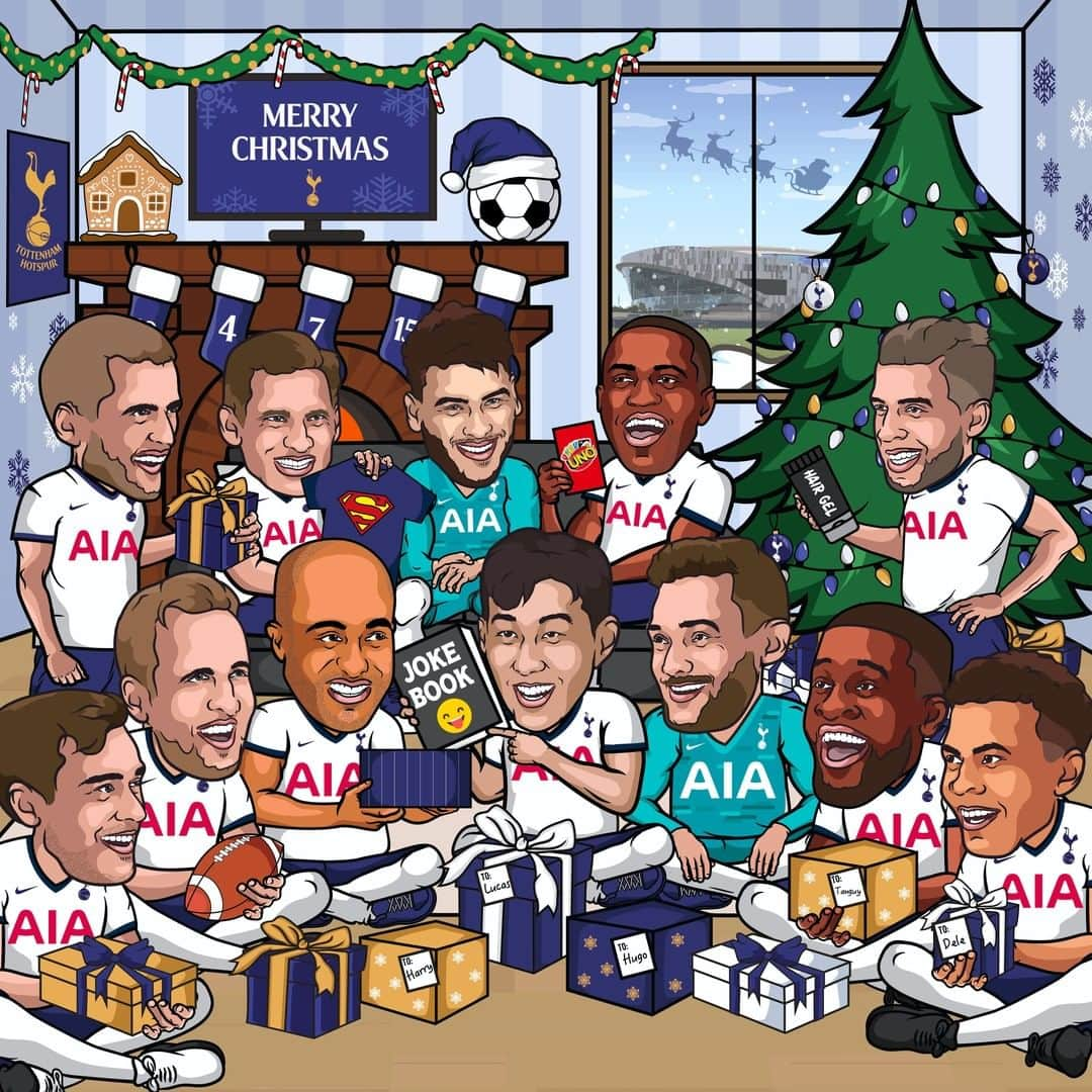 トッテナム・ホットスパーFCさんのインスタグラム写真 - (トッテナム・ホットスパーFCInstagram)「Merry Christmas everyone! 🎄 🎁 #SpursXmas #COYS」12月25日 16時30分 - spursofficial