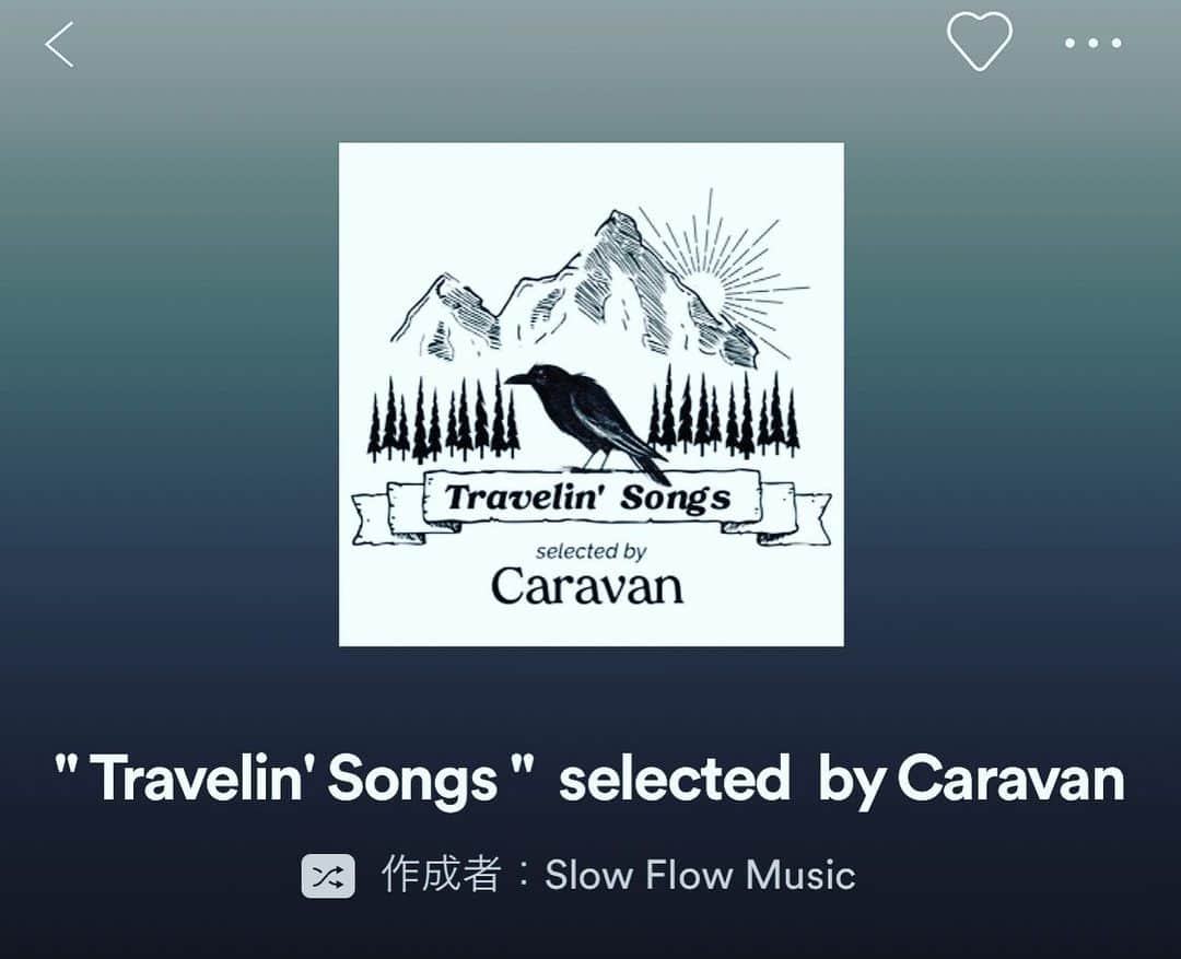 Caravanのインスタグラム：「2019.12.25.  Merry Christmas!  あなたの旅のサウンドトラックに  traveling songsというテーマで  プレイリストをSpotifyに公開しました。  年末の忙しい時期ですが  聴きながら脳内travelingして頂けたら幸いです。  https://open.spotify.com/playlist/4ovOw6X0Qi5TnKW2V1z7Vx?si=0rk9dGHGRcSTWOf3uamneA  #caravan_harvest」