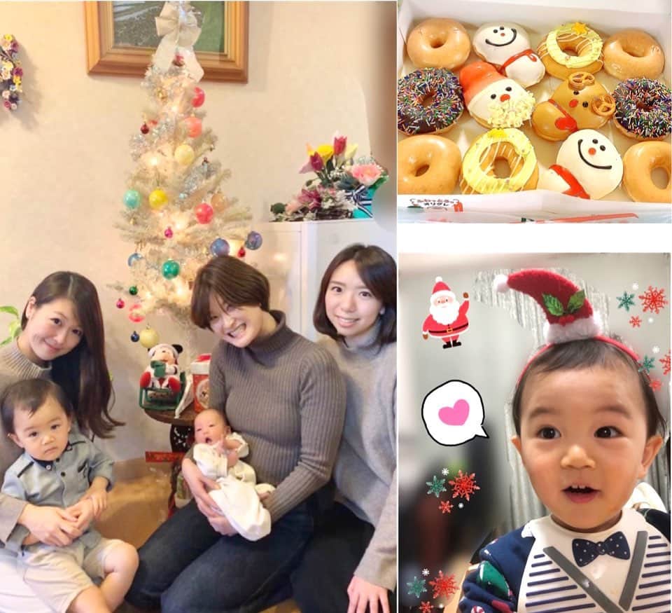 のインスタグラム：「Happy Merry Christmas🎄🎅💕 . . おうちから出られないけれど、 お友達や家族のおかげでおうちでたくさんクリスマスを満喫できた今年の12月😊✨ サンタさんも無事に来たし、クリスマスを満喫でき息子も笑顔😊❤️ここ数日で何回ろうそくつけ直してフーしたんだろう😂😂😂 . クリスマスもお正月も家族4人になって過ごせるのがとても嬉しいし、2歳児と新生児がいるおうちクリスマスは慌しいけどとても幸せ😊❤️ 今年も来年も再来年もずっと子供達が幸せ！って思ってくれるクリスマスを過ごさせてあげたいものだなと思った今日このごろ🎄😊❤️✨ 年末の忙しいときにたくさんお友達も子供達に会いに来てくれて、私も幸せだ😊 . . #あわてんぼうのサンタクロース  #我が家は毎年イブに来ます #クリスマス当日はもう平常運転 #気分はお正月に向かう我が家笑 . . #赤ちゃんのいる生活 #男の子ママ #女の子ママ #新生児 #生後20日 #メリークリスマス #2歳児 #2歳3ヶ月 #2歳差育児 #2歳差兄妹 #成長記録 #育児日記 #merrychristmas #l4l #happy #happydays」