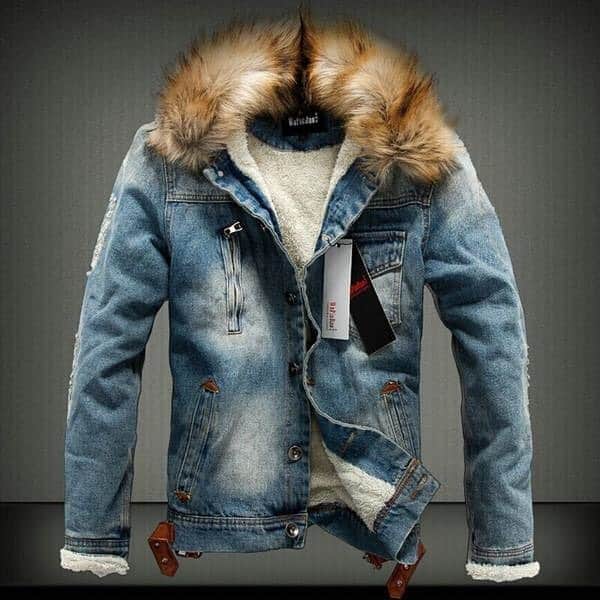 UrbanStoxのインスタグラム：「Keep warm in this Fur-Collared Urban Denim Jacket, $89 shipped, available in Denim Blue // Denim Black sizes XS S M L XL XXL only at urbanstox.com :)」