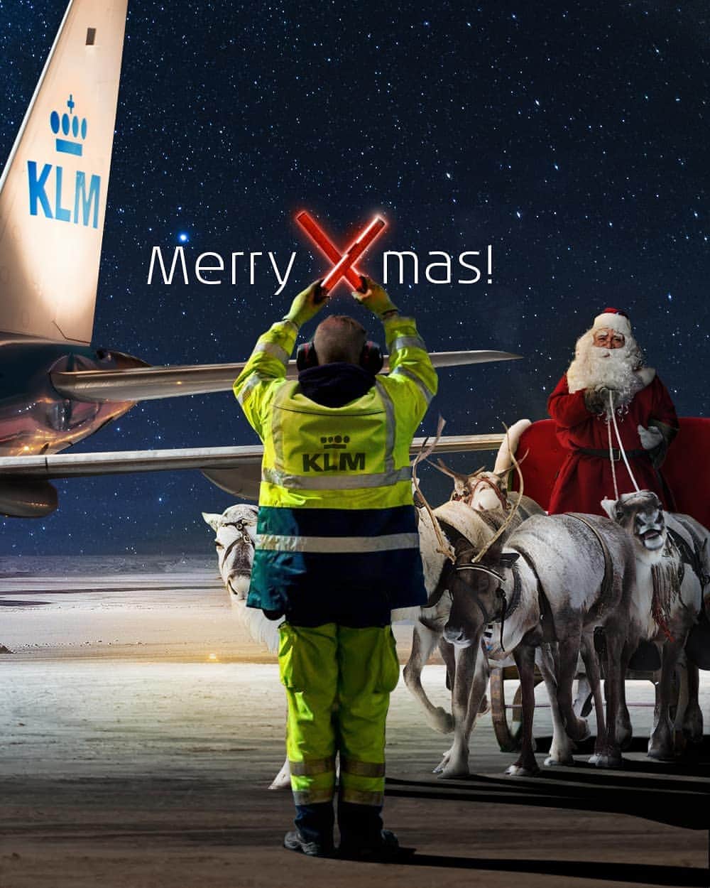 KLMオランダ航空さんのインスタグラム写真 - (KLMオランダ航空Instagram)「Ho ho hold your hors... reindeers! #merryxmas #KLM #RoyalDutchAirlines #FlyKLM」12月25日 19時16分 - klm