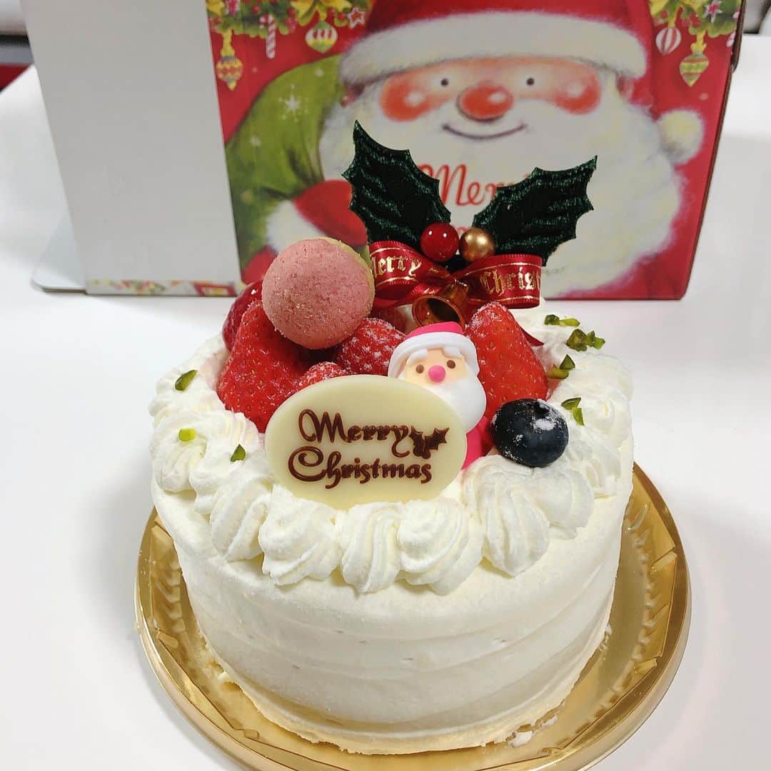 竹山佳林のインスタグラム：「Merry Christmas🎉🎂🐶 #merrychristmas #xmas #cake #xmascake」