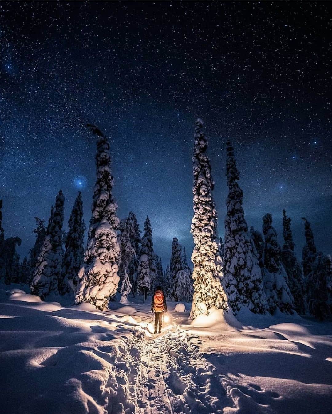 フィンランド政府観光局さんのインスタグラム写真 - (フィンランド政府観光局Instagram)「満点の星空の下で。⭐️🌟✨ ． @petekarttunen さんの写真。Kiitos!」12月26日 8時00分 - visitfinlandjapan