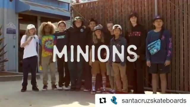 岡本碧優のインスタグラム：「#Repost @santacruzskateboards ・・・ 🗣 Calling all Minions! #SCMinions Episode 3 is now LIVE 📡 Head to our YouTube to watch now 📺 Link in bio #SantaCruzSkateboards 🎥 @thekillatapes @curbkiller @_nickhanson @mikethomastv  @mktaxi.jp @santacruzskateboards @santacruzwmns @independenttrucks @rictawheels @bronsonspeedco @dcshoes_japan @dc_skateboarding @hi_5.skatepark @division_osaka @triforce_krew #6556skateboarding」