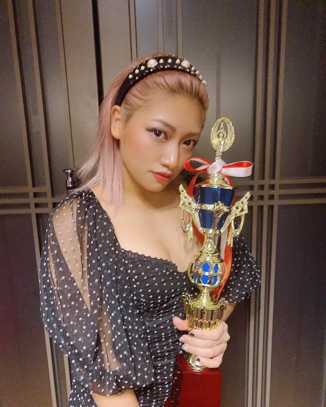 木村花さんのインスタグラム写真 - (木村花Instagram)「🏆STARDOM AWARD 2019🏆  #STARDOM #スターダム　#プロレス」12月26日 11時42分 - hanadayo0903