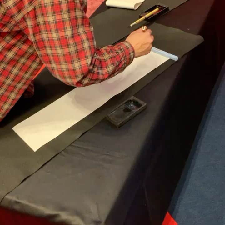 パスピエのインスタグラム：「レディクレでした◯ #三澤書き初め」