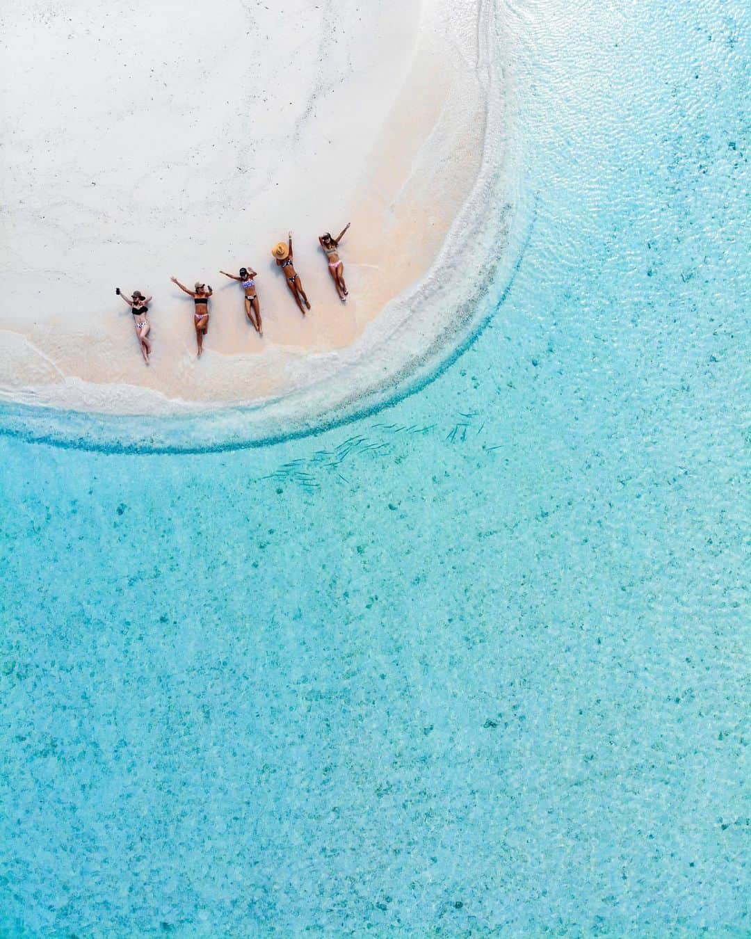 maakoさんのインスタグラム写真 - (maakoInstagram)「夢の中に居たような日々💭💙﻿ ﻿ 楽しい！幸せ！美味しい！綺麗！﻿ って言葉いっぱいで過ごしてた🥰﻿💘💘💘 #幸せの連鎖﻿ ﻿ ﻿ #マコ旅﻿ #Maldives﻿ @divermag 📸🚁@dji_japan #djimavicair  みんなの足元に魚の群れが写ってるー😍🐠」12月26日 15時10分 - maakomind