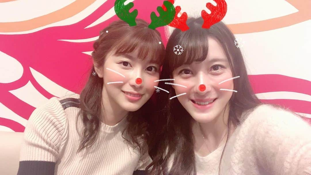 大田理裟さんのインスタグラム写真 - (大田理裟Instagram)「Xmasデートのお相手は﻿ なつみさん🎄❤️❤️﻿ 独り占めしちゃった〜🥺✨﻿ ニュースの時のアドバイスを﻿ もらったりしてほんとに﻿ 贅沢すぎる時間でした♡(ؔᵒ̶̷ᵕؔᵒ̷̶)!﻿ ﻿ 昨日はリフレッシュ出来たので﻿ 今日はしっかり登ってこよう✨﻿ ﻿ #Xmasデート #🎄﻿ #女子力吸収してきた ﻿ #わたしも来世は可愛くて喋りのうまい女子アナになりたい」12月26日 15時34分 - ota_risa