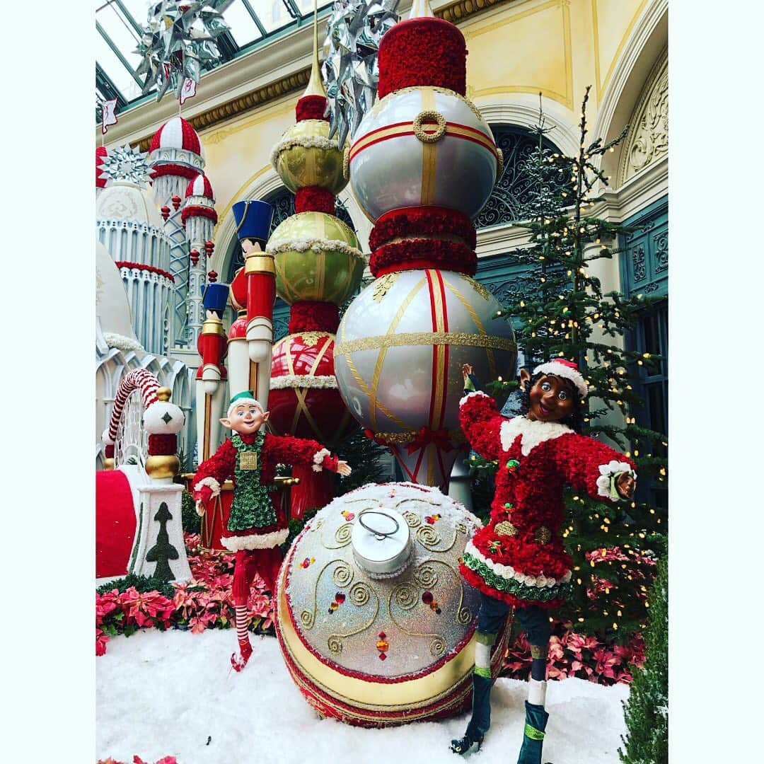 村主章枝さんのインスタグラム写真 - (村主章枝Instagram)「It was such a beautiful decoration at Bellagio and Aria🎄❤️🐒 ベラージオとアリアホテルのクリスマスデコレーションは本当に素敵でした🎄❤️🐒 #christmastree  #bellagio  #aria」12月27日 2時34分 - fumie.suguri