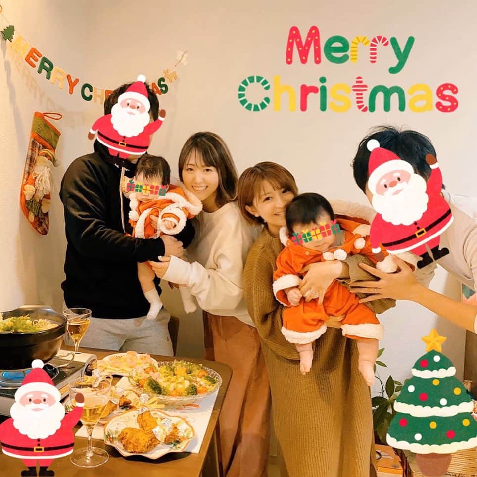 矢口真里さんのインスタグラム写真 - (矢口真里Instagram)「そして２５日はお友達夫婦とまたまたお家でクリスマス🎄😆✨ ちいちゃいサンタの可愛さに悶絶😭😭😭😭✨ （詳しくはブログに書きました😁✨） #おマリー飯」12月26日 18時53分 - mariyaguchi_official