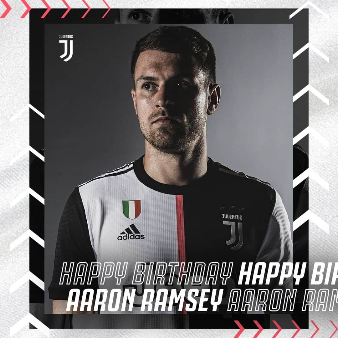 ユヴェントスFCさんのインスタグラム写真 - (ユヴェントスFCInstagram)「Happy Birthday, @aaronramsey! 🎂  His first in ⚫️& ⚪️! 🎉 #ForzaJuve」12月26日 19時00分 - juventus