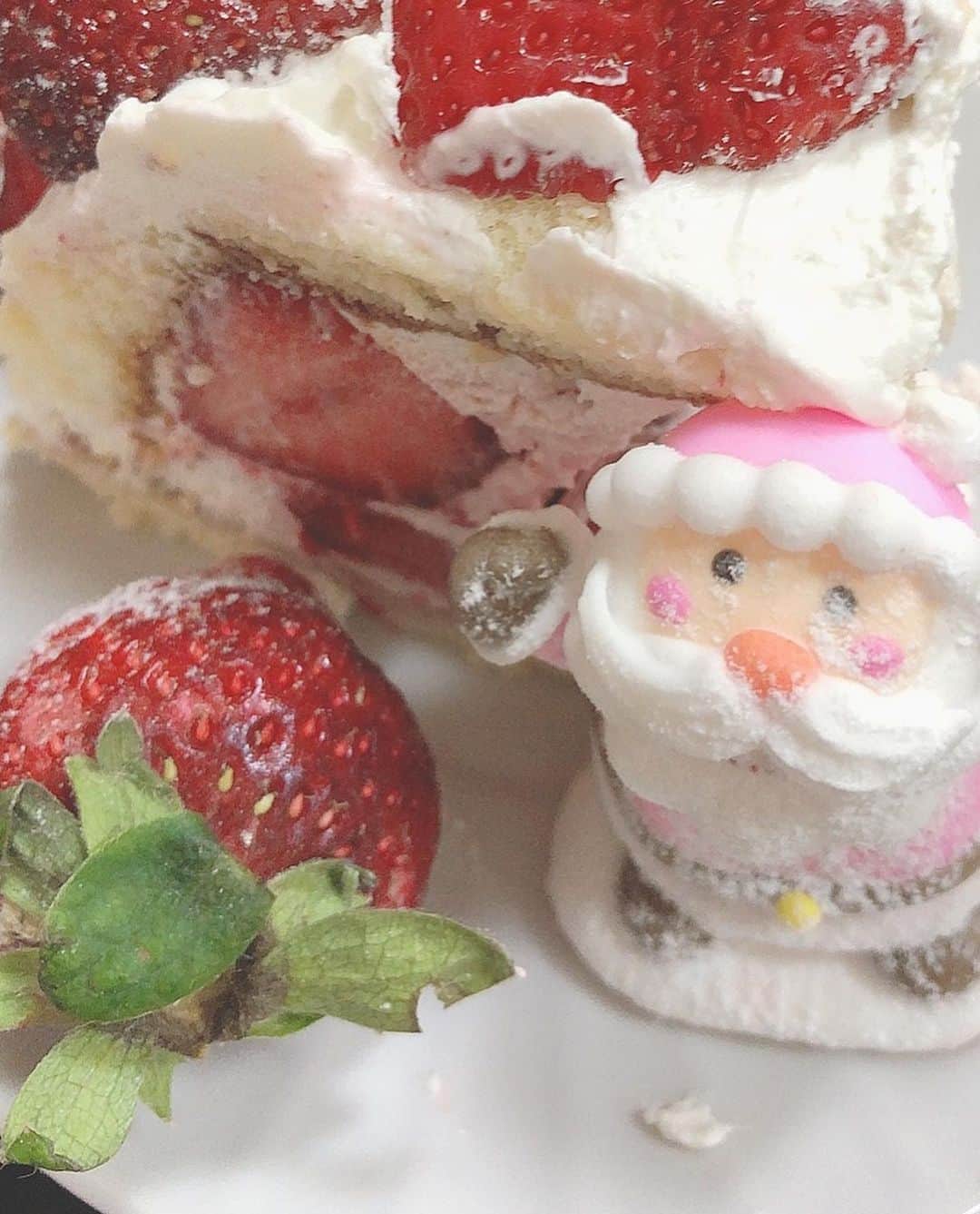 寺田真珠さんのインスタグラム写真 - (寺田真珠Instagram)「Merry Xmas  美味しいケーキたべました  家に帰ったらお母さんが お寿司を用意してくれていて、 なんて幸せな日常なのでしょう  #クリスマス #めりーくりすます #merrychristmas #ケーキ #いちご #サンタ #strawberry #cake #12月 #happy #お寿司」12月26日 20時46分 - shinju_terada