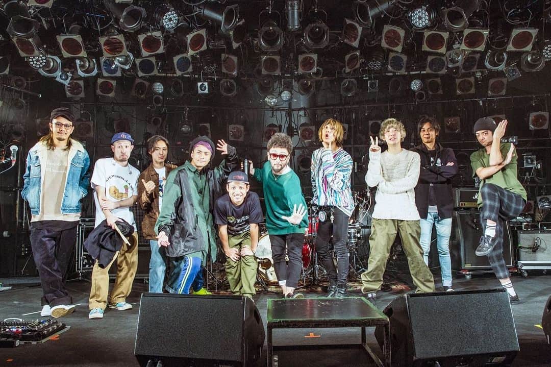 藤原広明のインスタグラム：「ORANGE RANGE主催企画 『縁舞 -vol.15-』 渋谷CLUB QUATTRO  w）ORANGE RANGE  ORANGE RANGE、そして渋谷のあなたにびっくらぶっ！！🦍🦍🦍🦍 photo by @cazrowAoki」
