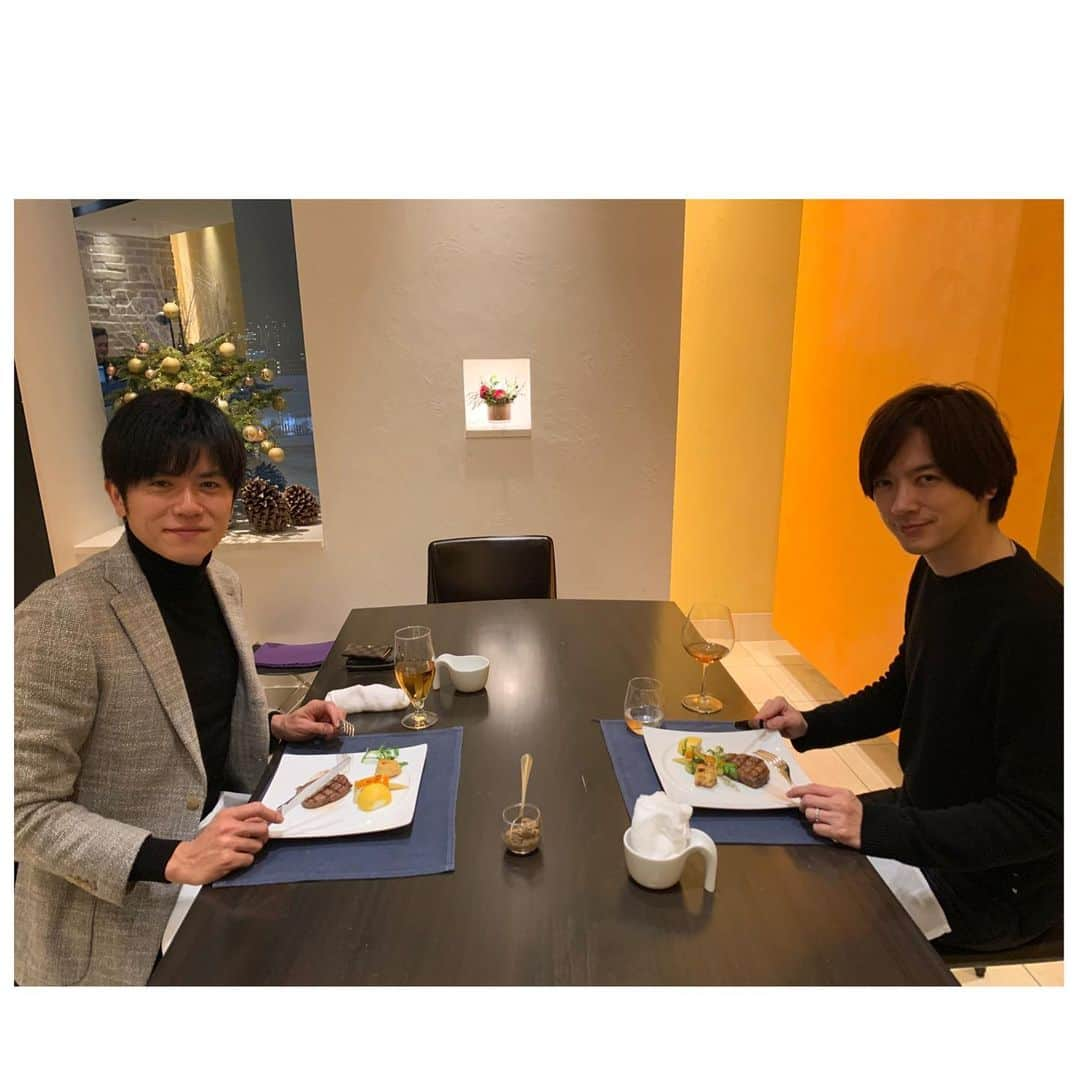 青木源太さんのインスタグラム写真 - (青木源太Instagram)「男2人のクリスマスディナー。どうでしょう？  #DAIGEN #忘れられない思い出になった　#青木的イケメン列伝」12月26日 22時28分 - aoki.genta