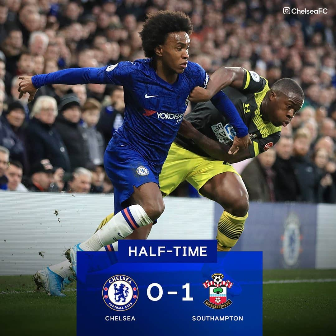 チェルシーFCさんのインスタグラム写真 - (チェルシーFCInstagram)「Down, but not out at the break. #CFC #Chelsea #CHESOU」12月27日 0時48分 - chelseafc