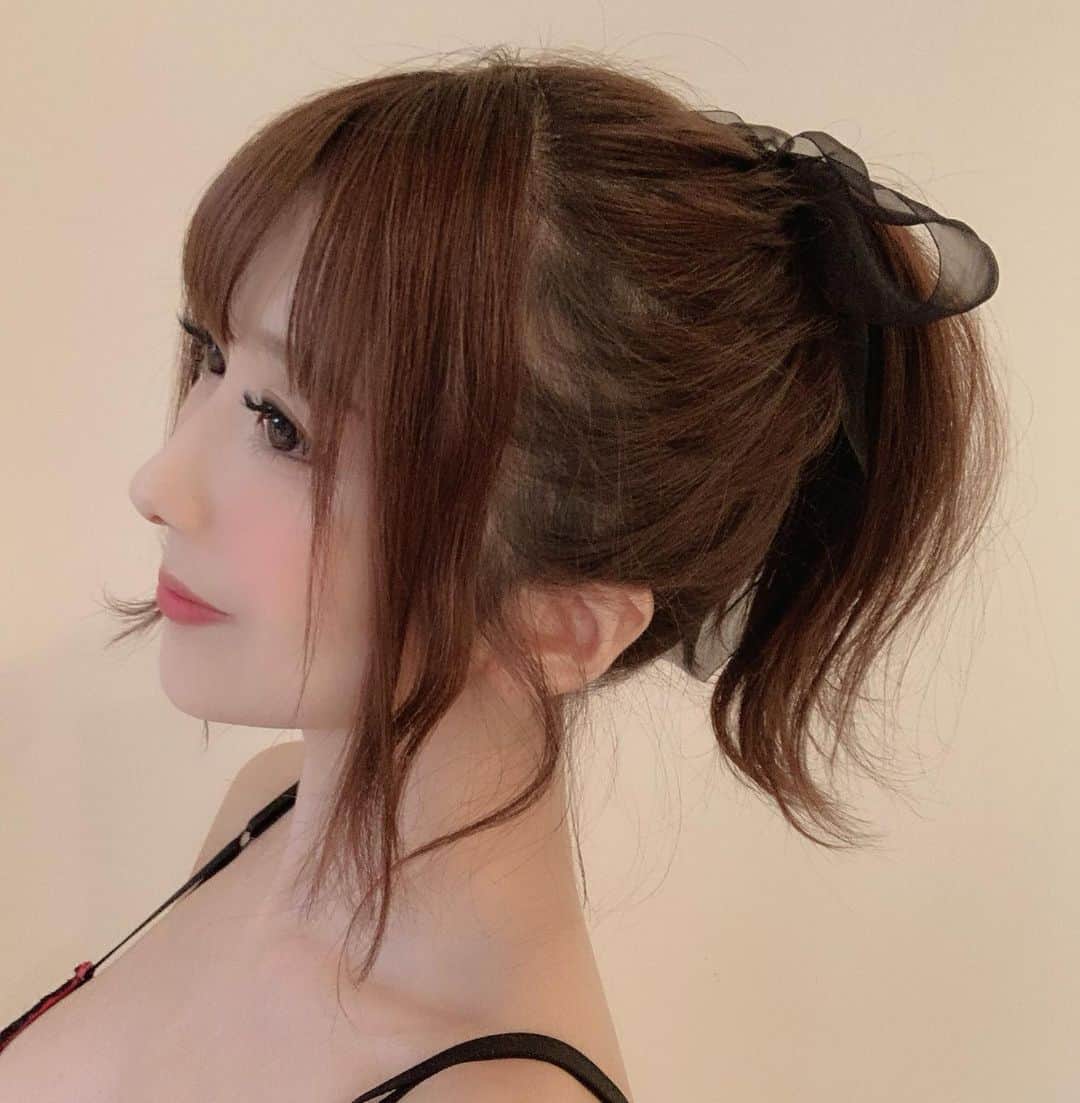 のインスタグラム：「ポニーテール🎀 #japan #ポニーテール #hair #hairarrange  #hairstyle」