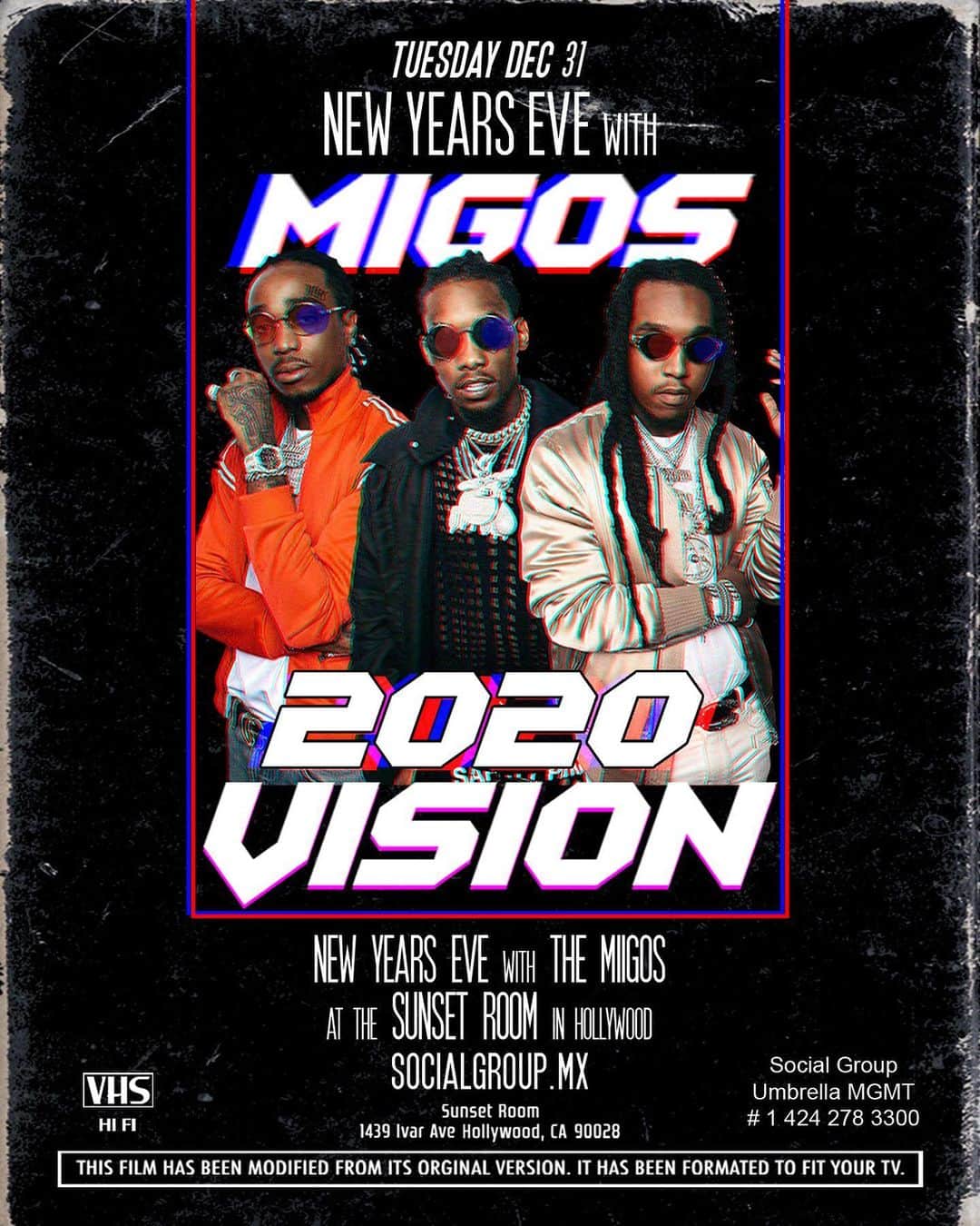 Migosさんのインスタグラム写真 - (MigosInstagram)「We’re bringing in a new decade the only way! New Year’s Eve 2020 vision 🔥 the BIGGEST NYE event of the decade 🚨 at the Sunset Room in Hollywood. contact @socialgroup or @dirtydraws for more info.」12月27日 6時35分 - migos