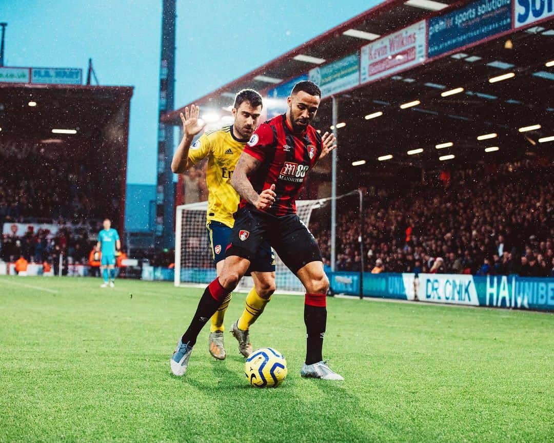 カラム・ウィルソンのインスタグラム：「Unlucky to not get all 3 today, but we move forward with the point to Brighton 💪🏾」