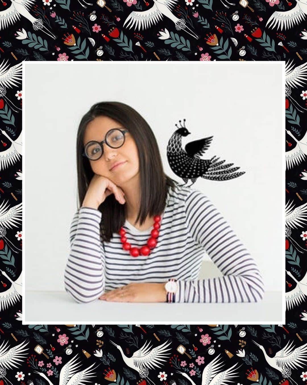 Dinara Mirtalipovaのインスタグラム：「I had a pleasure of working on a campaign for a beauty company called @beautylish, creating this swan pattern for them and painting all the little shopping bags and beauty items. Look up in my stories, there’s an interview link ⤴️ 📸 by @audreytylerjones  #beautylish #luckybags2020 #mirdinara #dinaramirtalipova」