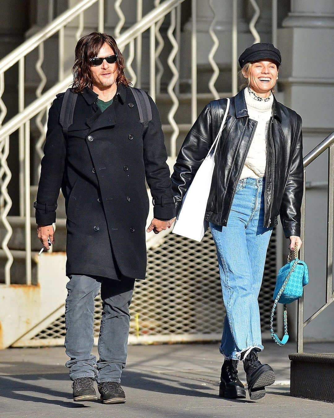 Just Jaredさんのインスタグラム写真 - (Just JaredInstagram)「@bigbaldhead and @dianekruger enjoy a post-Christmas stroll together in NYC. #NormanReedus #DianeKruger  Photo: Backgrid」12月27日 7時53分 - justjared