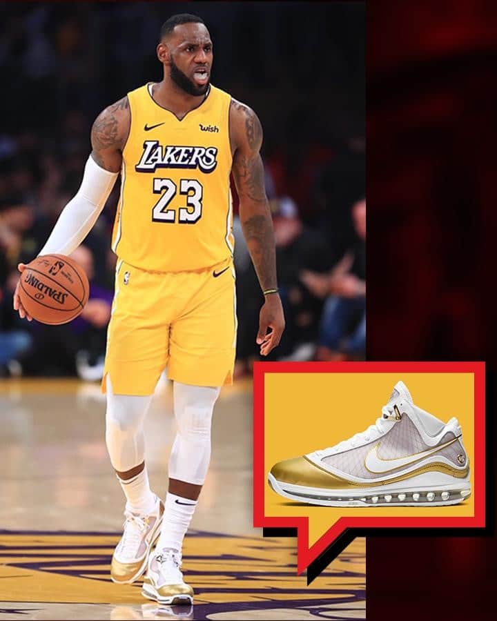 Nice Kicksさんのインスタグラム写真 - (Nice KicksInstagram)「Yesterday was the quite the night for @kingjames. In the second half, Bron switched to the upcoming retro version of the Nike LeBron 7 “China Moon”. Hit the LINK IN BIO for a look at everything Lebron has worn this season so far.👑」12月27日 9時30分 - nicekicks