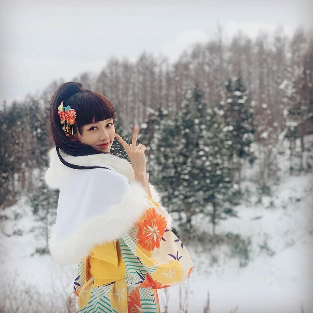 ファン・イーリンさんのインスタグラム写真 - (ファン・イーリンInstagram)「🍊👘」12月27日 22時43分 - ulin11