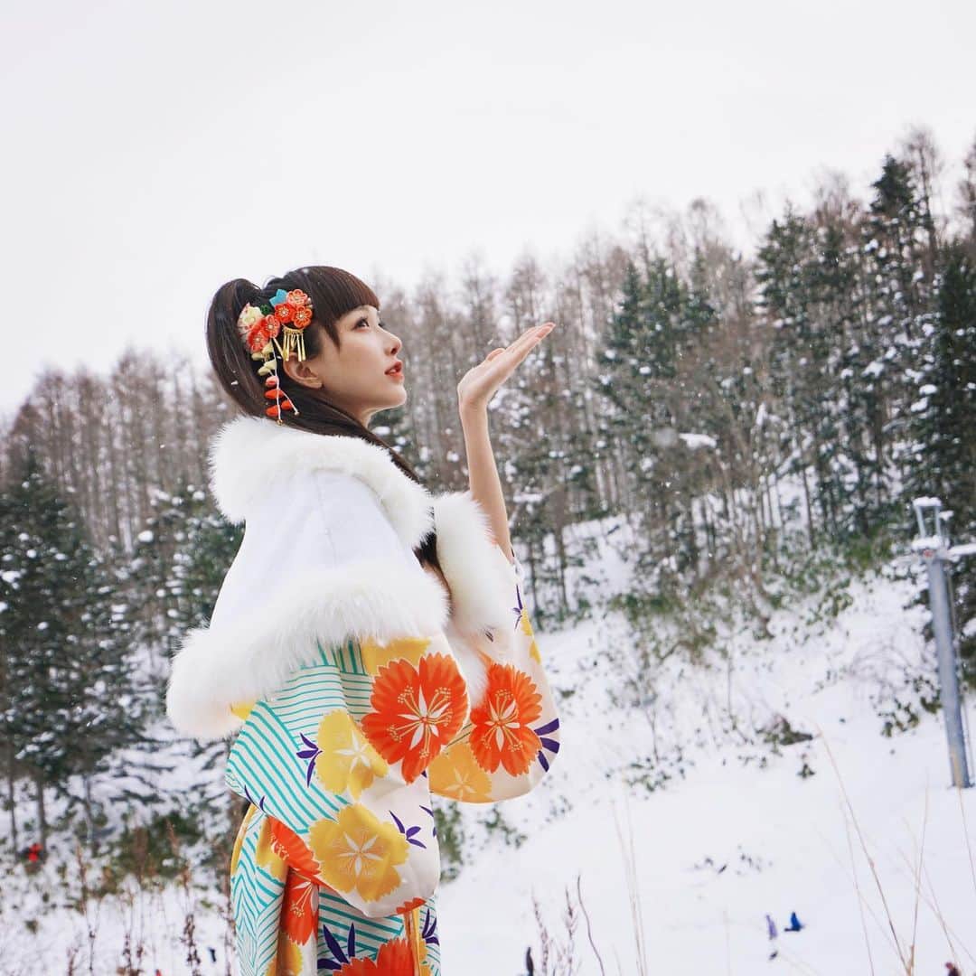 ファン・イーリンのインスタグラム：「🍊👘」