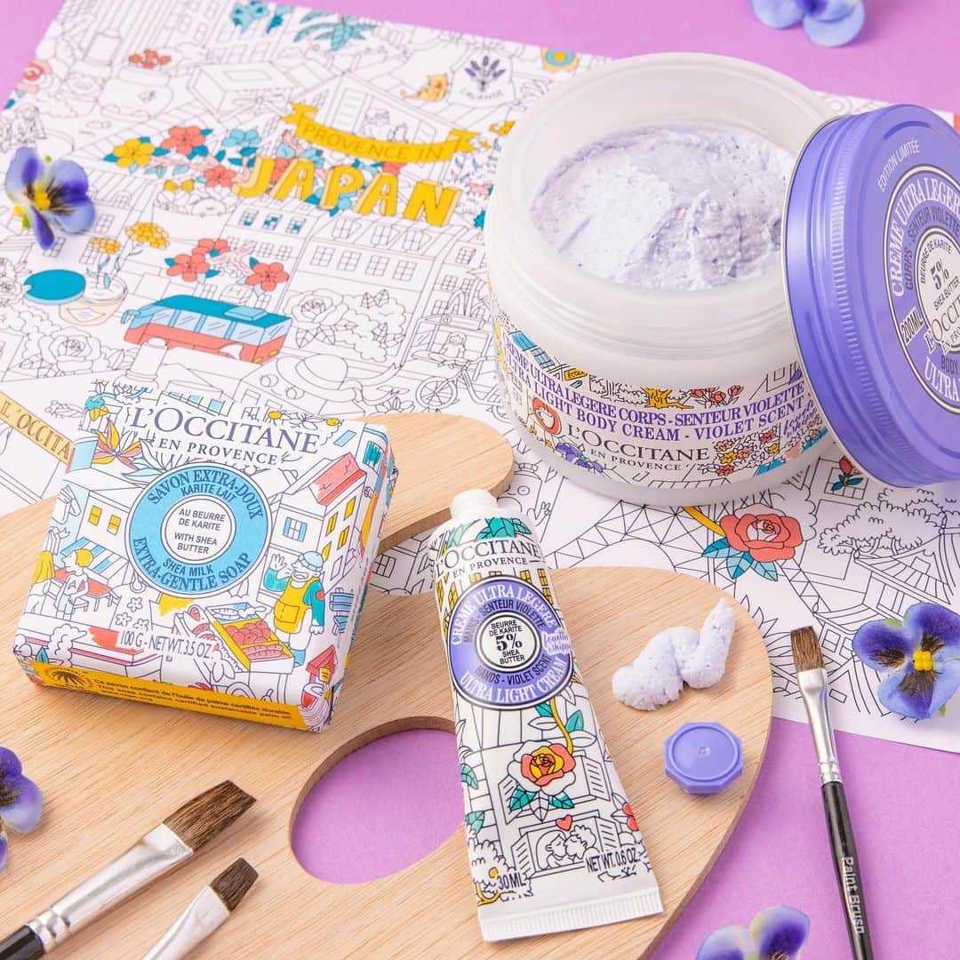 L'OCCITANE en Provenceさんのインスタグラム写真 - (L'OCCITANE en ProvenceInstagram)「新発売✨ スミレ香るふわっふわのスノーシアを、新しい年の相棒に！ 甘い香りとやさしい色で、肌も心もリラックス。﻿ ﻿ これからはじまる新しい１年。﻿ たのしい出来事やうれしい出会いが﻿ きっとあなたと待っている。﻿ ﻿ 心ときめくような体験をしたり、﻿ 新しい自分を発見したり。﻿ ﻿ あなたの新しい1年が﻿ たくさんの笑顔で彩られますように🎨﻿ という願いを込めて…﻿ ﻿ ロクシタンから新しく登場した﻿ 「カラーユアシア」シリーズ。﻿ ﻿ 中でも注目は、幸せを呼ぶ、﻿ スミレ色のふわっふわのスノーシア✨﻿ ﻿ 独自のレシピで空気をたっぷり含んだ、﻿ 淡雪のようなクリームが肌をうるおいで満たします。﻿ ﻿ ﻿ 💜スノーシア ボディクリーム（ヴァイオレット）﻿ ﻿ ふれた瞬間、淡雪みたいなクリームが肌でとけて、﻿ みずみずしさあふれるボディへ。﻿ ﻿ 💜スノーシア ハンドクリーム（ヴァイオレット）﻿ ﻿ 空気をたっぷり含んだ、ふわふわクリームで﻿ スミレ香るしっとりしなやかな手肌へ。﻿ ﻿ ﻿ 幸せを呼ぶスミレ色で、ハッピーな2020年を迎えて💓﻿ ﻿ ﻿ #ロクシタン #ホリデーシーズン #ホリデーコレクション #クリスマスコフレ #クリスマスコスメ #ギフトセット #ハンドクリーム #コフレ #クリスマスコフレ2019 #スミレ #すみれ #コスメマニア #クリスマス #ギフト #ベストコスメ #モテコスメ #ご褒美コスメ #香りのある暮らし #クリスマスプレゼント #自分へのご褒美 #フレグランス #プレゼント #美容 #コスメ大好き #新作コスメ #限定コスメ #冬コスメ2019 #キレイになりたい #notjustagift #loccitane」12月27日 17時52分 - loccitane_jp