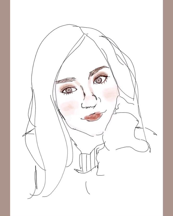 MiracleVellMagicのインスタグラム：「I’m so into this drawing software! Ugh just so much fun! lol お絵描きソフトが大好きになっちゃったわたし。自分を描いて、それにいつものメイクをしてみたの。たっのしいな……！🥺🎨 . #art #drawing」