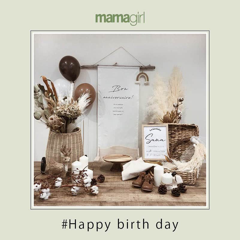のインスタグラム：「. . #mamagirl からピックアップ♡ . 『お誕生日おめでとう🎉バースデーフォト🎂💓』 . 拘りママはドライフラワーを取り入れている🤔💐 参考にしてお家フォトをオシャレにランクアップしよう🥳🎉 . @s.m.mam さん @k_haru_122 さん @orie927 さん @nanalarosette さん @keiko.u0212 さん . タグ付け、素敵なお写真ありがとうございます✨ . . ----------------------------------------------- mamagirlでは、ママ、パパ、マタニティママ、皆様からの投稿をお待ちしております♪ . 投稿方法は#mamagirl を付けるだけ！ . ✨素敵なお写真は、mamagirl instagram、Facebook、twitter、公式アプリkirarapostの記事内で紹介させていただきます。 . . mamagirlの公式アプリkirarapostではinstagramでは見られないおしゃれママ情報がたくさん！ . プロフィールよりぜひダウンロードしてください❤ . . . #バースデー #バースデーケーキ#birthday #バースデーサプライズ #ママ友 #ママ友募集 #子育て #育児 #記念日フォト #誕生日 #誕生日フォト #誕生日祝い #男の子ママ #女の子ママ#子どものいる暮らし #赤ちゃんのいる暮らし #ママ #ハーフバースデー #月齢バースデー #バースデーフォト #記念日 #ママライフ #誕生日飾り #happybirthday #お誕生日おめでとう #おうちスタジオ #おうちフォト」