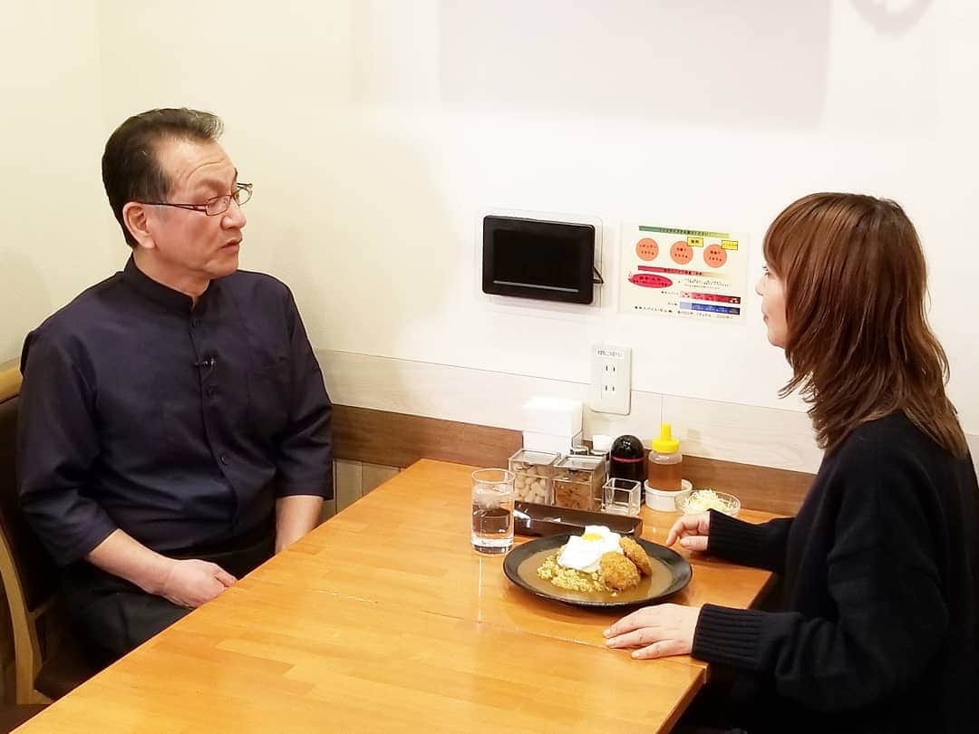 のインスタグラム：「(土)朝９時半からのKBSテレビ谷口流々📺今週の主人公はカレー屋さんガーネッシュ店主の吉野さん‼️」
