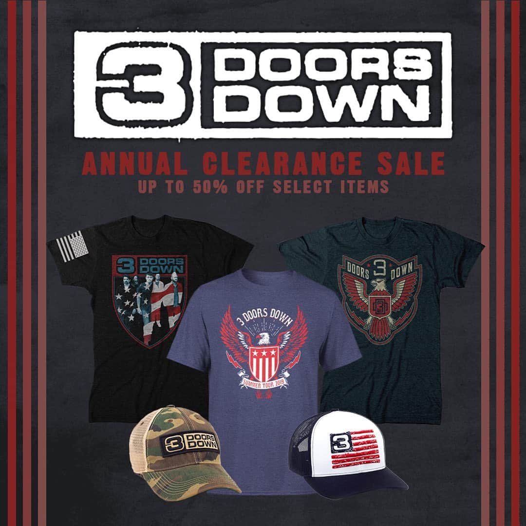 3 Doors Downのインスタグラム：「Didn’t get what you wanted for Christmas? Get what you really want with our annual sale. (Link in bio to shop)」