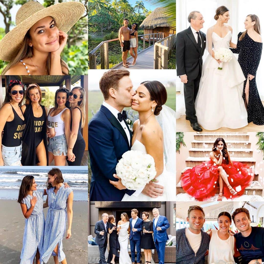 リア・ミシェルのインスタグラム：「Putting my phone down for the remaining days of 2019 to reflect and be present ✨ what an incredible year it’s been. I started the year with not one but TWO amazing bachelorette parties in Hawaii and Arizona with the greatest girlfriends in the entire world 💓 And then the most beautiful dream came true and I got married to the most amazing man in the world. 💍 Our wedding weekend was so perfect and joyous, celebrating with our friends and family, such a true blessing. ✨ We had an incredible honeymoon in Bora Bora. We lived bi-coastal most of the year enjoying both East and West coasts and spent great times with our families. Living in Hawaii for a month filming was also so much fun! I can’t believe I got to do that! 🙌🏻 And then another dream came true and I released my Christmas album which I’m so incredibly proud of. The last few months were filled with a lot of hard work and now it’s time to enjoy all of the accomplishments and be grateful for another beautiful year. I am the most excited though about 2020 and all that it has in store! Love you all! 💓✨」