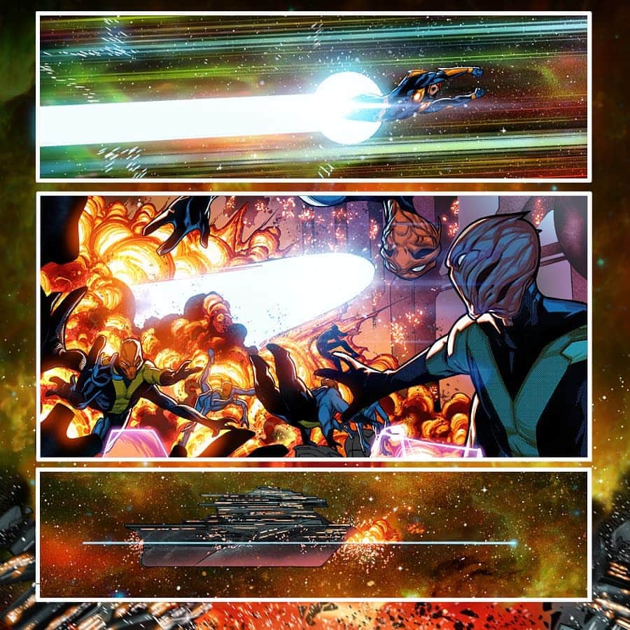 RB Silvaのインスタグラム：「INCOMING 1. On sale now. Colors by @israelsilvaart  #NovaMarvel #MARVEL #marvelcomics #RBSilva」