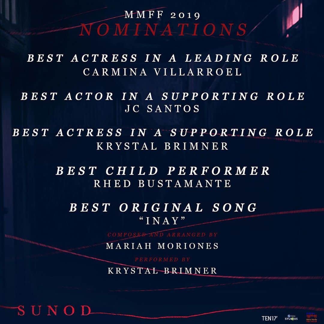 ポール・ソリアーノさんのインスタグラム写真 - (ポール・ソリアーノInstagram)「Congrats to SUNOD for getting 3 awards and 15 nominations at the #MMFFAwardsNight2019 @allorange @mina_villarroel @mycko.david @ericsonnavarro1975 @biancort05 and Team SUNOD!! @ten17p @globestudios  Please catch the film, now showing!! In case you missed it: Sunod was nominated for 15 categories at the #MMFFAwardsNight2019, and bagged the wins for the 3rd Best Picture, Best Cinematography and Best Production Design!」12月28日 16時01分 - paulsoriano1017