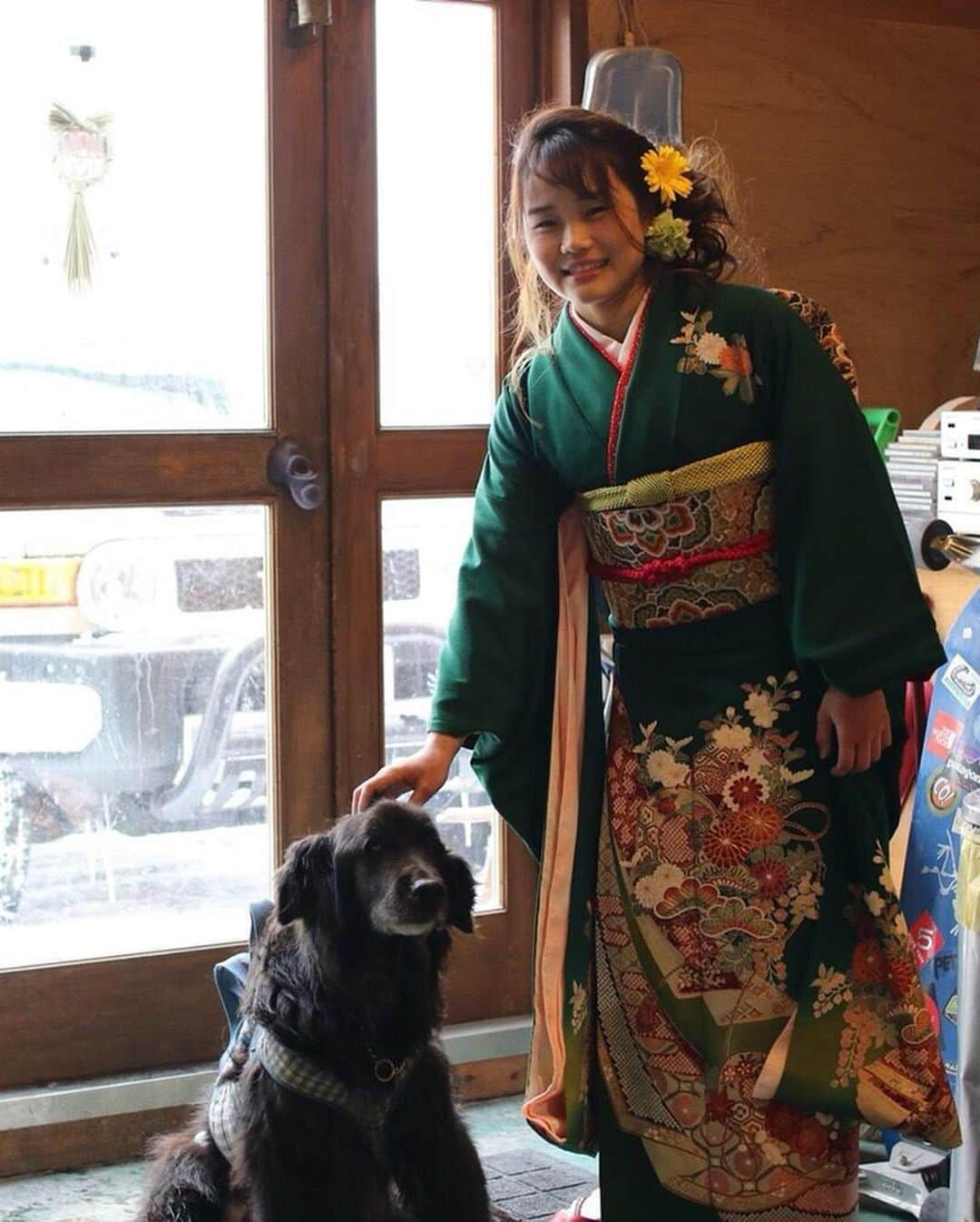 小武芽生さんのインスタグラム写真 - (小武芽生Instagram)「멋져요😍 About 2 years ago,I climbed the wall with Japanese tradition close, Hurisode👘 絵が壊滅的な私のために描いてくれた！昨日会った方で年末までには描けるかなって言ってたけどもう完成してる。仕事はやっ😳振袖の模様綺麗ー❣️ 감사합니다🙏 @greatbyungwoo #climbing #painting」12月28日 9時12分 - mei_kotake