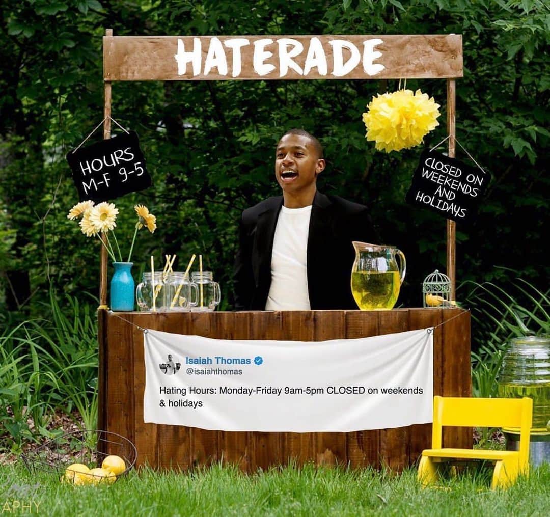 アイザイア・トーマスのインスタグラム：「Hate accordingly」