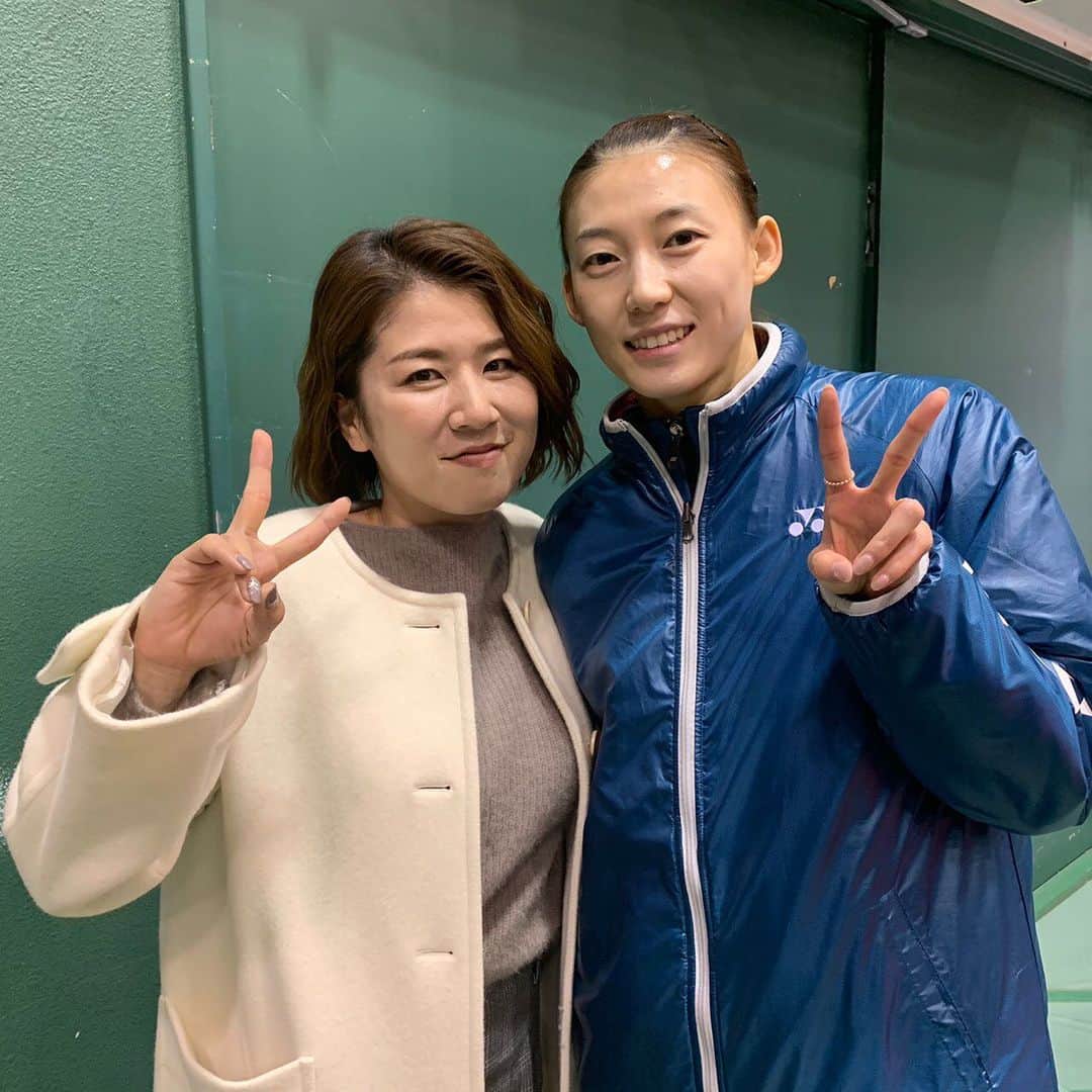 のインスタグラム：「・ ・ トップ4でキムハナと会いました🥰 ・ ・ 選手の時は、負け越していたとても強い選手‼️ ・ ・ 高校生の時かな？日韓戦でハナがまたまシングルで来てて、誰かに負けてコーチに怒られて泣いてたのが懐かしい😂笑笑 ・ ・ 日本でプレーしてくれてありがとう💕 ・ ・ #キムハナ　選手 #kimhana #高校生からの付き合い #スタイル抜群 #無駄のない動き #人妻 #friend」
