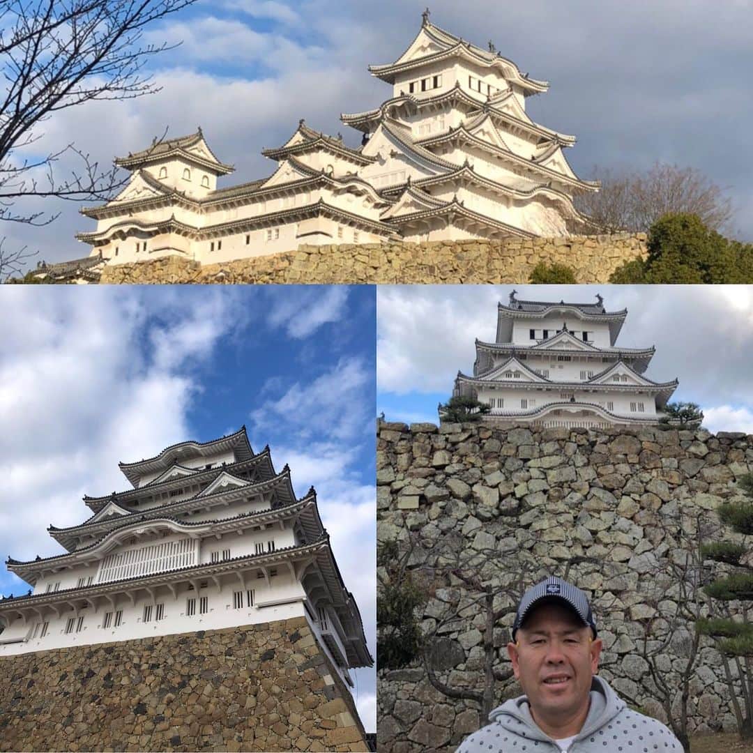 小田幸平のインスタグラム：「姫路城登って来ました。#姫路#姫路城#読売ジャイアンツ#中日ドラゴンズ#池田輝政#暴れん坊将軍#愛媛マンダリンパイレーツ」