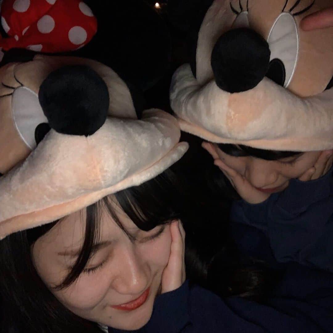 わきななかのインスタグラム：「・ 変な写真ばっかだけど楽しかったね〜 ・ #disneyland#disneychristmas#制服ディズニー#ljk#jk#jk3」