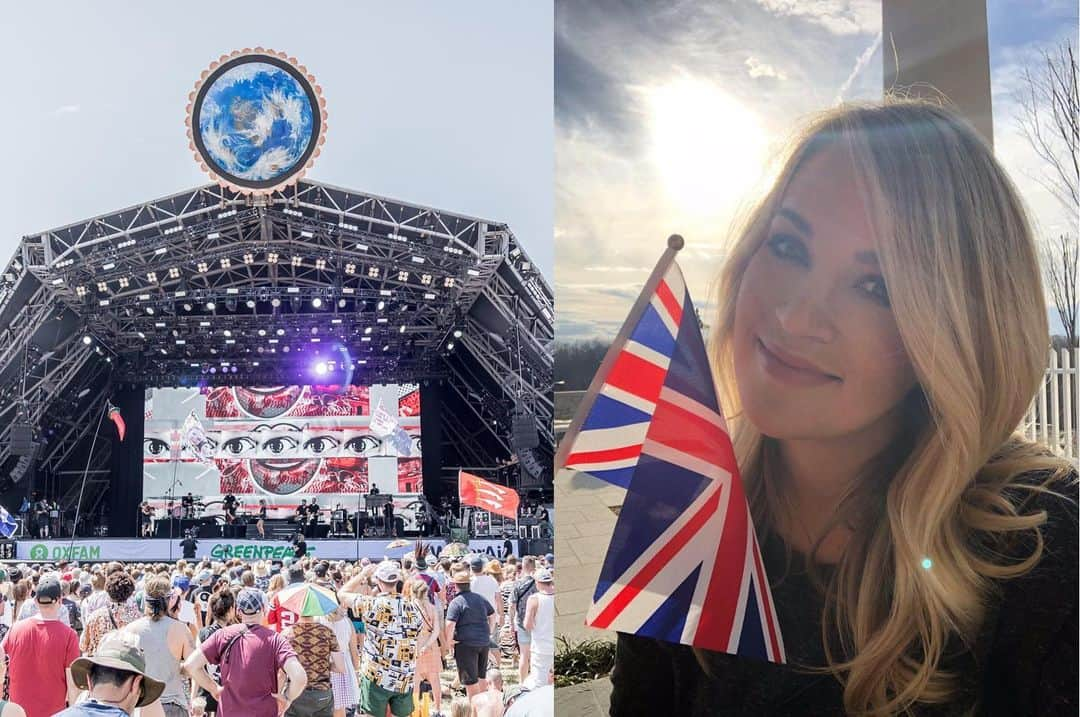 キャリー・アンダーウッドさんのインスタグラム写真 - (キャリー・アンダーウッドInstagram)「#CryPrettyTourUK + @GlastoFest! You guys were so good to me! 🇬🇧 #MemorableMoments」12月29日 4時23分 - carrieunderwood