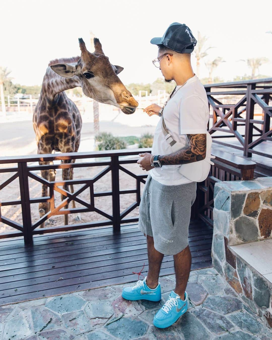 ジェイドン・サンチョさんのインスタグラム写真 - (ジェイドン・サンチョInstagram)「Grateful to have the opportunity to go and see these beautiful animals. “🦒🐯🐻“ Thank you @sb_belhasa for having us and showing us around!」12月29日 4時37分 - sanchooo10