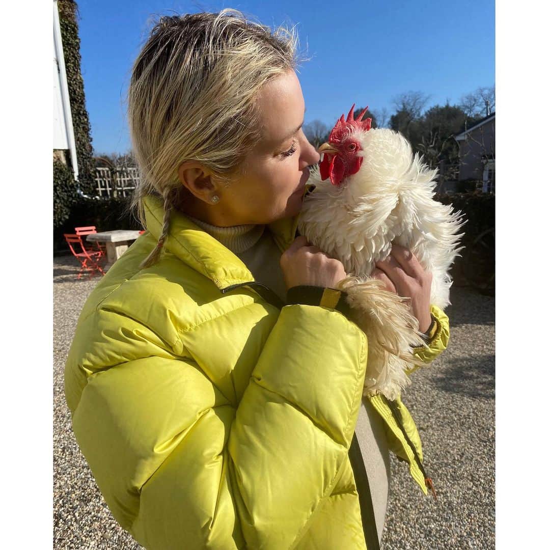 ヨランダ・ハディッドさんのインスタグラム写真 - (ヨランダ・ハディッドInstagram)「❤️I fell in love with the personality of this handsome rescued rooster, his name is coconut......... #FarmLife」12月29日 5時59分 - yolanda.hadid