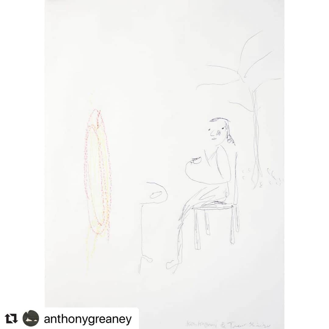 KEN KAGAMIさんのインスタグラム写真 - (KEN KAGAMIInstagram)「#Repost @anthonygreaney with @make_repost ・・・ ~ Trevor Shimizu and Ken Kagami Curated by and with a text by Emily Watlington - Reception, Sunday, January 26 thru March 28 (beware) - Trevor Shimizu and Ken Kagami Boring Tea Time 2012 Ink on paper 30 x 21cm @trevorshimizu @kenkagami @keys_wallet_phone #trevorshimizu #kenkagami #emilywatlington #anthonygreaney」12月29日 7時13分 - kenkagami