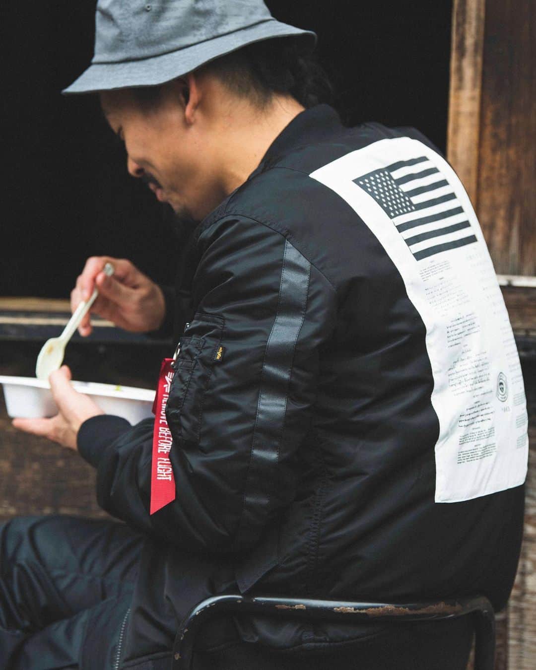 ALPHA INDUSTRIES JAPANのグルメインスタ